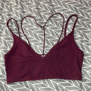 Small Express Burgundy Bralette